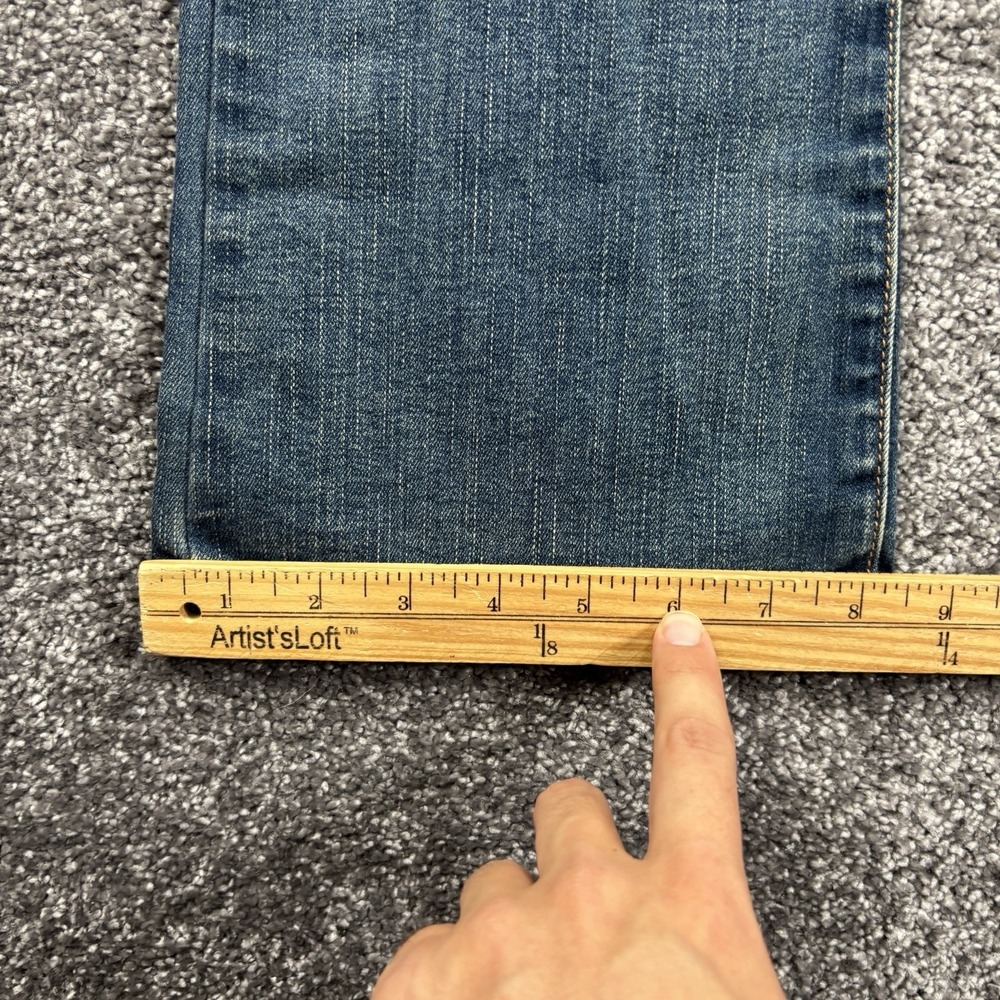 American Eagle Kick Boot Jeans Womens 4 Long Dark Wash Super Stretch Denim - Picture 11 of 12